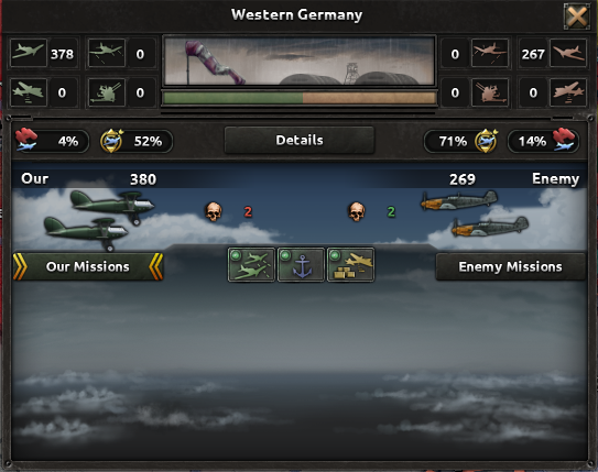 Official screenshot of the regional air superiority map