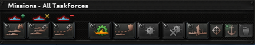 Official screenshot of the available naval missions bar