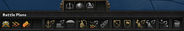 Official screenshot of the battle plan toolbar