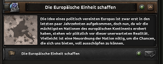 Offizieller Screenshot einer Länderbildungs-Entscheidung, ausgelöst durch territoriale Eroberung