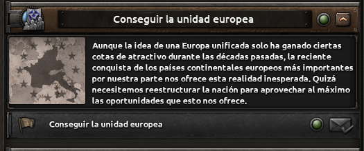 Captura oficial de una decisión de formación de país activada por conquista territorial