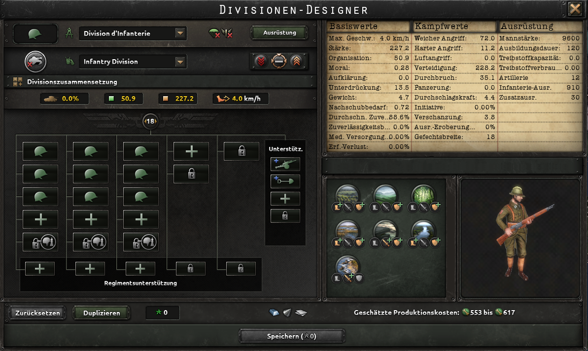 Offizieller Screenshot des Divisionsdesigners