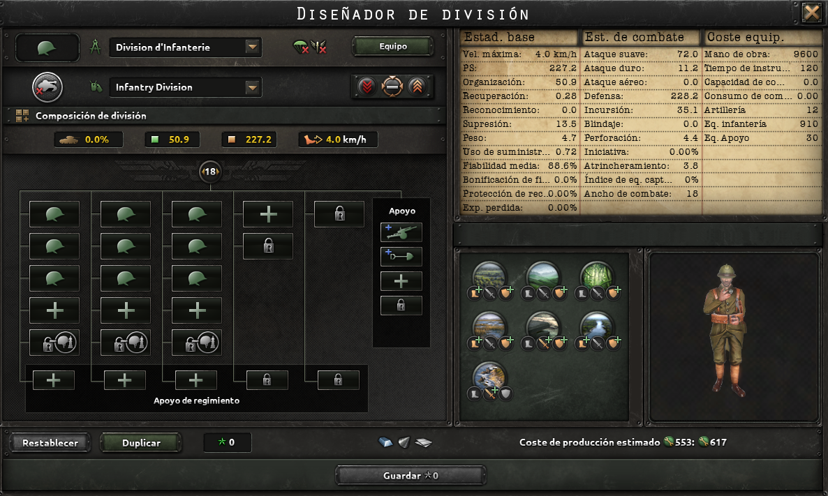 Captura oficial del diseñador de división