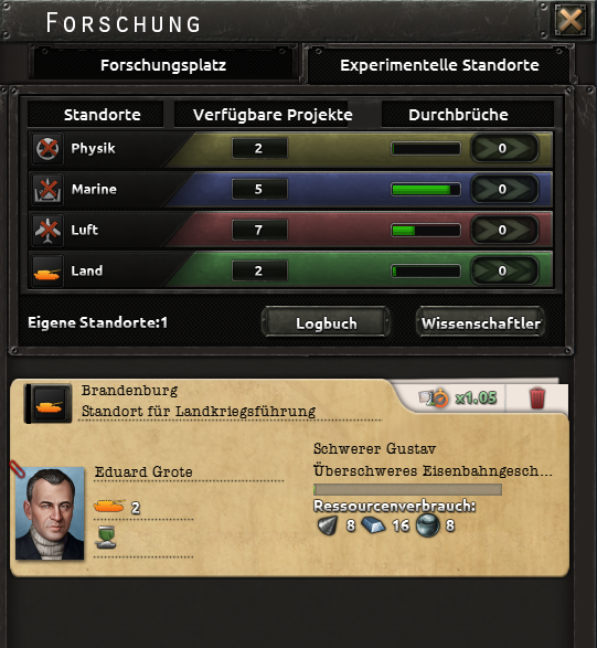 Offizieller Screenshot des Reiters für Versuchsanlagen